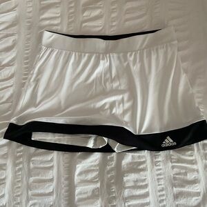 White skort with black trim